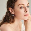 wholesale 925 Sterling Silver Evil Eye Drop Earrings with Blue Crystals and Lucky Charm Protection s for Women-0-3