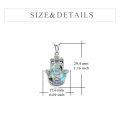 wholesale 925 Sterling Silver Abalone Shell Inlay Hamsa Hand Pendant Necklace Evil Eye Protection Jewelry for Women Girls Gifts-0-1