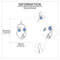 wholesale 925 Sterling Silver Evil Eye Face Drop Earrings for Women and Girls-0-1