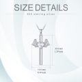 wholesale 925 Sterling Silver Angel Wing Heart Cross Moon Star Pendant Necklace for Women Gifts-0-1