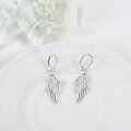 wholesale 925 Sterling Silver Opal Angel Wings Drop Dangle Earrings for Women-0-3