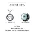 wholesale 925 Sterling Silver 777 Celtic Knot Pendant Necklaces for Women Men Birthday Gifts Jewelry-0-1