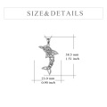 wholesale 925 Sterling Silver Metal Celtic Dolphin Necklace for Women with Knot Pendant-0-1