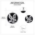 wholesale 925 Sterling Silver Round Black Onyx Eagle Pendant Necklace for Men & Women-0-1