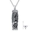 wholesale 925 Sterling Silver Phoenix Dragon Pendant Urn Necklace w/Funnel & Chain - Cremation Jewelry Keepsake Ash Holder Memorial Gifts for Women/Men-0-0