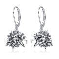 wholesale 925 Sterling Silver Eagle Head Drop Earrings for Women Gothic Style s-0-0