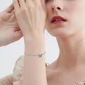 wholesale 925 Sterling Silver Butterfly Charm Bracelet - 2 Butterflies Friendship Gift for Her-0-2