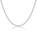 wholesale 925 Sterling Silver Cubic Zirconia Tennis Necklace for Women 18 3 0 4 0 5 0 6 0mm-0-0