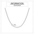 wholesale 925 Sterling Silver Cubic Zirconia Tennis Necklace for Women 18 3 0 4 0 5 0 6 0mm-0-2
