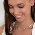 wholesale 925 Sterling Silver Cubic Zirconia Tennis Necklace for Women 18 3 0 4 0 5 0 6 0mm-0-3