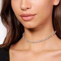 wholesale 925 Sterling Silver Cubic Zirconia Tennis Necklace for Women 18 3 0 4 0 5 0 6 0mm-0-4