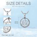 wholesale 925 Sterling Silver Snake Star of David Pendant Necklace Judaica s for Her Him-0-1