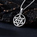 wholesale 925 Sterling Silver Snake Star of David Pendant Necklace Judaica s for Her Him-0-3
