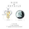 wholesale 925 Sterling Silver Infinity Heart Snake Pendant Necklace for Women Men s-0-1