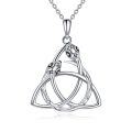 wholesale 925 Sterling Silver Celtic Knot Snake Pendant Necklace for Women's -0-0
