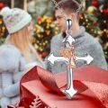 wholesale 925 Sterling Silver Metal Guardian Angel Cross Urn Pendant Necklace with Chain 24 - Baptismal & Memorial Jewelry-0-5