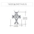 wholesale 925 Sterling Silver Round Cut Cubic Zirconia Celtic Knot Pendant for Women's s-0-1