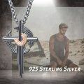wholesale  925 Sterling Silver Star Trail Pendant Necklaces for Women and Men with Black & Rose Gold Accents-0-5