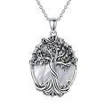 wholesale 925 Sterling Silver Mother of Pearl Life Tree Pendant Necklace Gift for Women and Girls-0-1