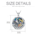 wholesale 925 Sterling Silver Cancer Zodiac Pendant with Abalone Shell and Red Cubic Zirconia Birthstone Necklaces for Women Girls Astrology Gift Ideas-0-1