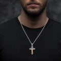 wholesale 925 Sterling Silver Crucifix Cross Jesus Christ Pendant Necklace Jewelry-0-2