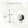 wholesale 925 Sterling Silver Cross with Sunflowers Pendant Necklace for Women Mom Wife Gift-0-1